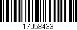 Código de barras (EAN, GTIN, SKU, ISBN): '17058433'