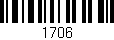 Código de barras (EAN, GTIN, SKU, ISBN): '1706'