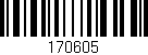 Código de barras (EAN, GTIN, SKU, ISBN): '170605'