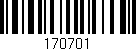 Código de barras (EAN, GTIN, SKU, ISBN): '170701'