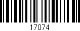 Código de barras (EAN, GTIN, SKU, ISBN): '17074'