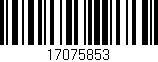 Código de barras (EAN, GTIN, SKU, ISBN): '17075853'