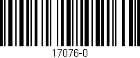 Código de barras (EAN, GTIN, SKU, ISBN): '17076-0'