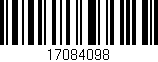 Código de barras (EAN, GTIN, SKU, ISBN): '17084098'