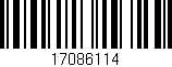 Código de barras (EAN, GTIN, SKU, ISBN): '17086114'