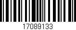 Código de barras (EAN, GTIN, SKU, ISBN): '17089133'
