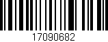 Código de barras (EAN, GTIN, SKU, ISBN): '17090682'