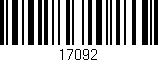 Código de barras (EAN, GTIN, SKU, ISBN): '17092'