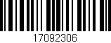 Código de barras (EAN, GTIN, SKU, ISBN): '17092306'
