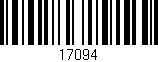 Código de barras (EAN, GTIN, SKU, ISBN): '17094'