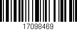 Código de barras (EAN, GTIN, SKU, ISBN): '17098469'