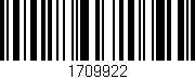 Código de barras (EAN, GTIN, SKU, ISBN): '1709922'