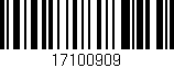 Código de barras (EAN, GTIN, SKU, ISBN): '17100909'