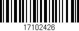 Código de barras (EAN, GTIN, SKU, ISBN): '17102426'