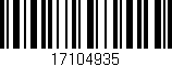 Código de barras (EAN, GTIN, SKU, ISBN): '17104935'