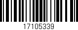 Código de barras (EAN, GTIN, SKU, ISBN): '17105339'