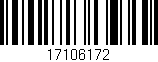 Código de barras (EAN, GTIN, SKU, ISBN): '17106172'