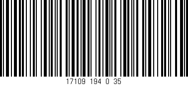 Código de barras (EAN, GTIN, SKU, ISBN): '17109_194_0_35'