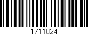 Código de barras (EAN, GTIN, SKU, ISBN): '1711024'