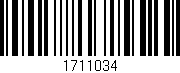 Código de barras (EAN, GTIN, SKU, ISBN): '1711034'
