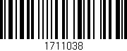 Código de barras (EAN, GTIN, SKU, ISBN): '1711038'
