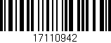 Código de barras (EAN, GTIN, SKU, ISBN): '17110942'