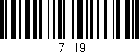 Código de barras (EAN, GTIN, SKU, ISBN): '17119'