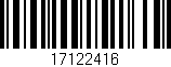 Código de barras (EAN, GTIN, SKU, ISBN): '17122416'