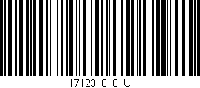 Código de barras (EAN, GTIN, SKU, ISBN): '17123_0_0_U'