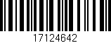 Código de barras (EAN, GTIN, SKU, ISBN): '17124642'