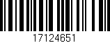Código de barras (EAN, GTIN, SKU, ISBN): '17124651'