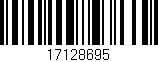 Código de barras (EAN, GTIN, SKU, ISBN): '17128695'