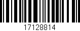 Código de barras (EAN, GTIN, SKU, ISBN): '17128814'