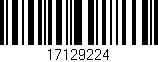 Código de barras (EAN, GTIN, SKU, ISBN): '17129224'