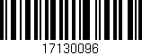 Código de barras (EAN, GTIN, SKU, ISBN): '17130096'