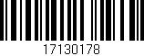 Código de barras (EAN, GTIN, SKU, ISBN): '17130178'