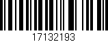 Código de barras (EAN, GTIN, SKU, ISBN): '17132193'