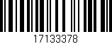 Código de barras (EAN, GTIN, SKU, ISBN): '17133378'