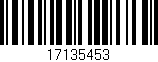 Código de barras (EAN, GTIN, SKU, ISBN): '17135453'