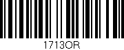 Código de barras (EAN, GTIN, SKU, ISBN): '1713OR'