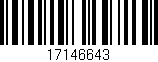 Código de barras (EAN, GTIN, SKU, ISBN): '17146643'