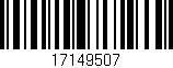 Código de barras (EAN, GTIN, SKU, ISBN): '17149507'