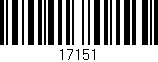 Código de barras (EAN, GTIN, SKU, ISBN): '17151'