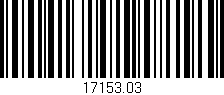 Código de barras (EAN, GTIN, SKU, ISBN): '17153.03'
