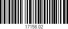 Código de barras (EAN, GTIN, SKU, ISBN): '17156.02'