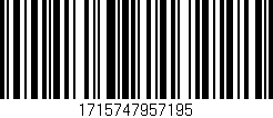 Código de barras (EAN, GTIN, SKU, ISBN): '1715747957195'
