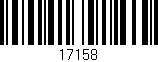 Código de barras (EAN, GTIN, SKU, ISBN): '17158'