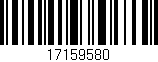 Código de barras (EAN, GTIN, SKU, ISBN): '17159580'