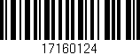 Código de barras (EAN, GTIN, SKU, ISBN): '17160124'