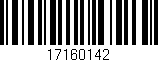 Código de barras (EAN, GTIN, SKU, ISBN): '17160142'